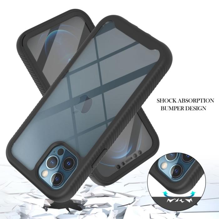 Bild 2, iPhone 12 Pro Max Skal 360 Hybrid Defense Svart