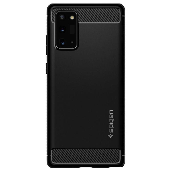 Bild 3, Samsung Galaxy Note 20 - Spigen Rugged Armor - Matt Svart