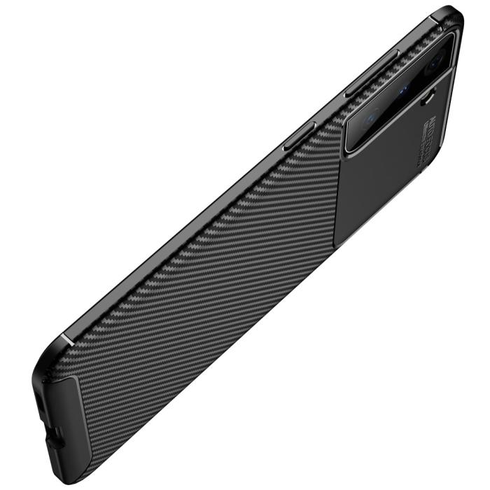Bild 4, Samsung Galaxy S21 - Kolfiber Textur Skal - Svart
