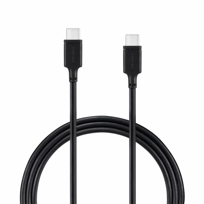 Bild 1, MOMAX 3A 1m Type-C - Type-C Laddningskabel - Svart