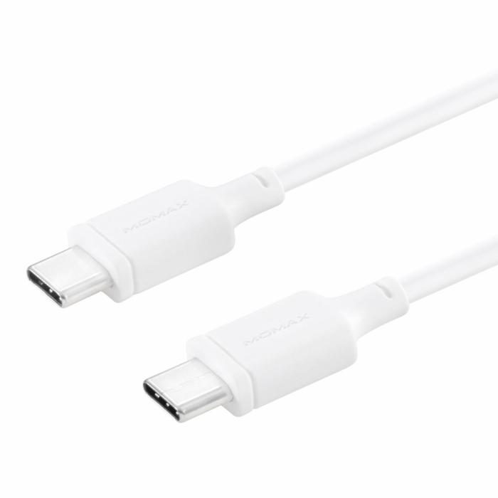 Bild 2, MOMAX 3A 1m Type-C - Type-C Laddningskabel - Vit