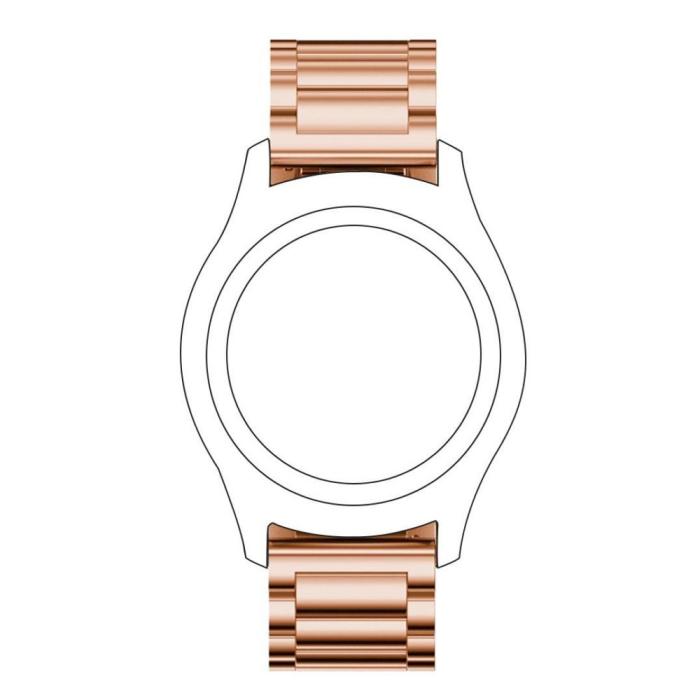 Bild 2, Lyxigt Metallarmband I Rostfritt Stål - Roséguld (22 mm)