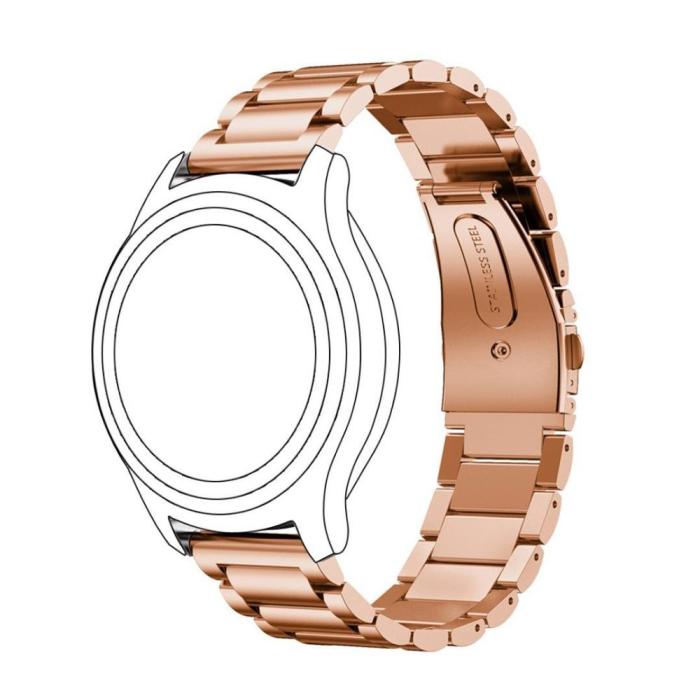 Bild 3, Lyxigt Metallarmband I Rostfritt Stål - Roséguld (22 mm)