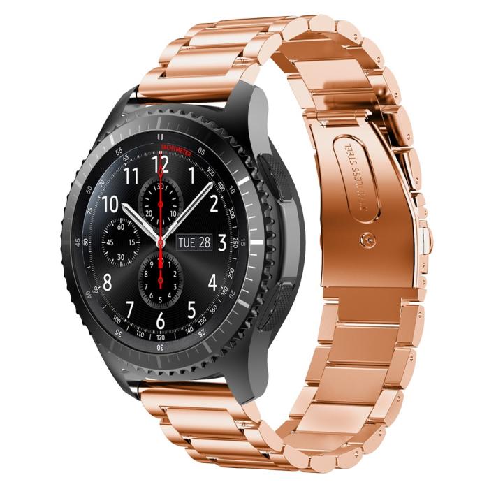 Bild 4, Lyxigt Metallarmband I Rostfritt Stål - Roséguld (22 mm)