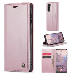 CASEME Samsung Galaxy S23 Plus Fodral Wax Textur Roséguld