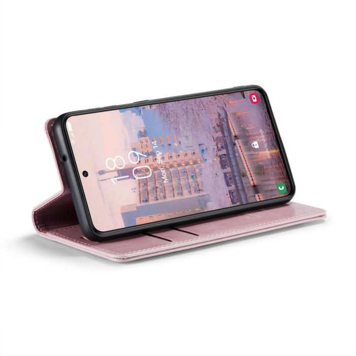 Bild 3, CASEME Samsung Galaxy S23 Plus Fodral Wax Textur Roséguld