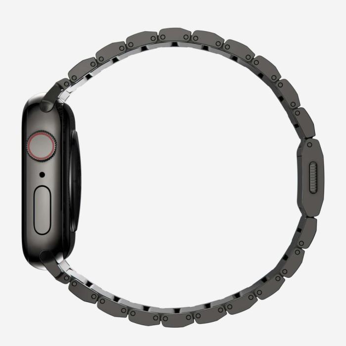 Bild 3, Tech-Protect Apple Watch 42/44/45/46/49 mm Armband Steelband Svart