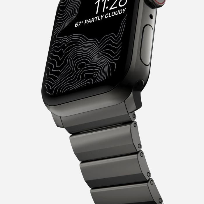 Bild 5, Tech-Protect Apple Watch 42/44/45/46/49 mm Armband Steelband Svart