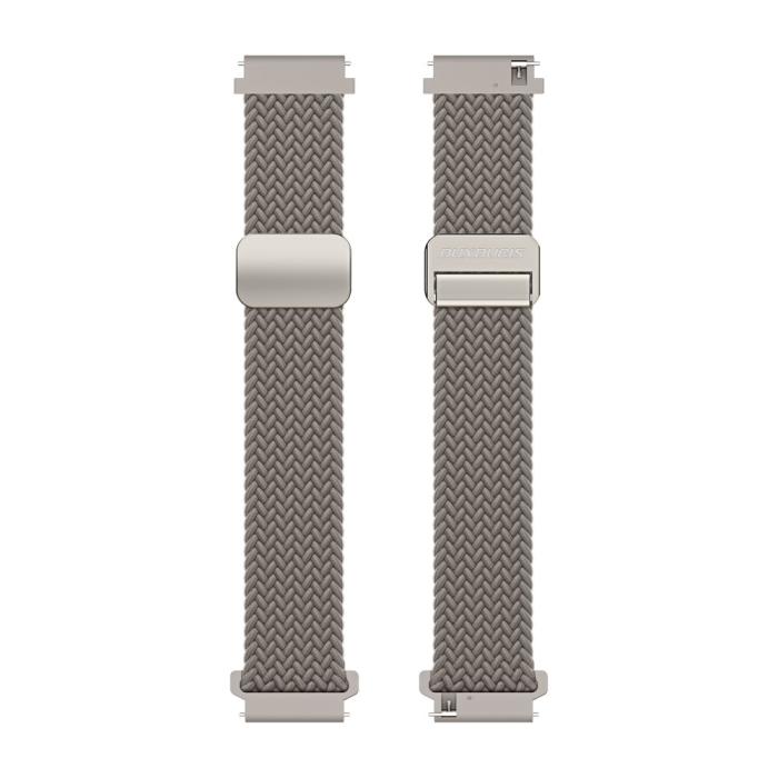 Bild 3, DUX DUCIS Klockarmband 22 mm Flätat Nylon Justerbart Brun