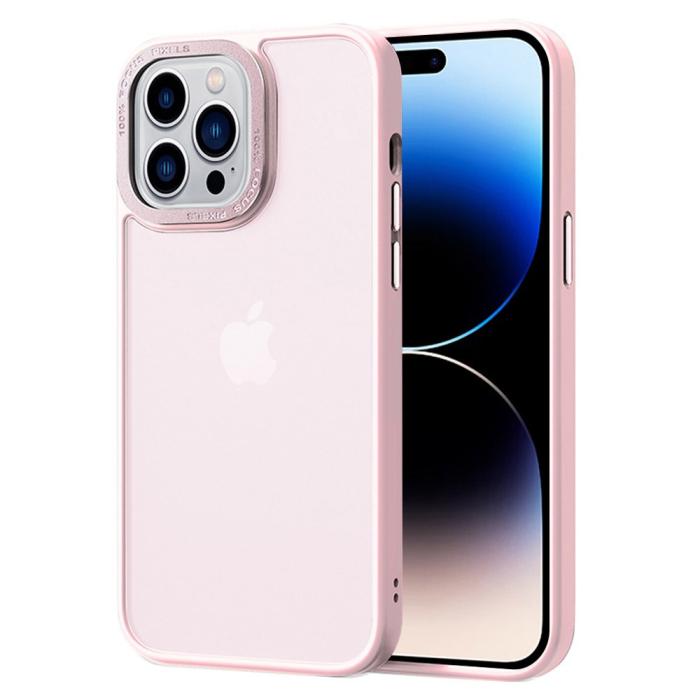 Bild 1, iPhone 14 Pro Max Skal Classic Hybrid Matt Rosa