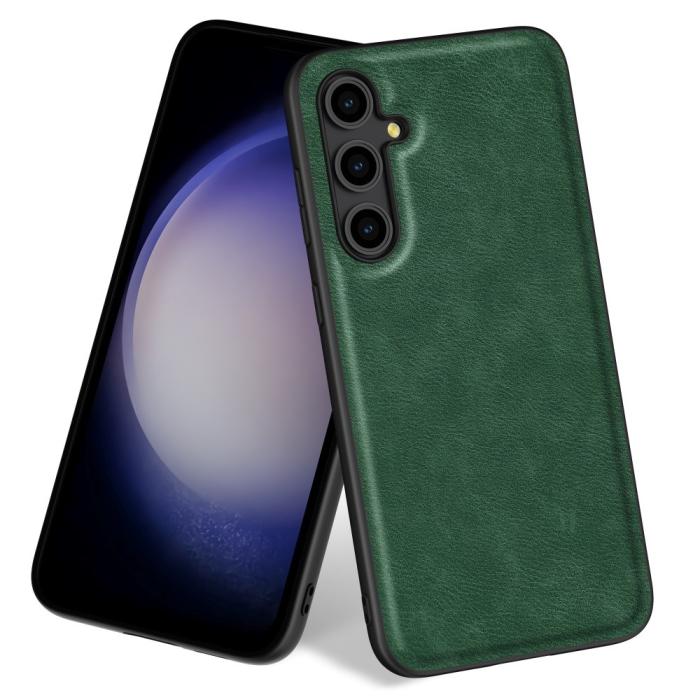 Bild 1, Samsung Galaxy S23 FE Skal Hybrid Retro Läder Grön