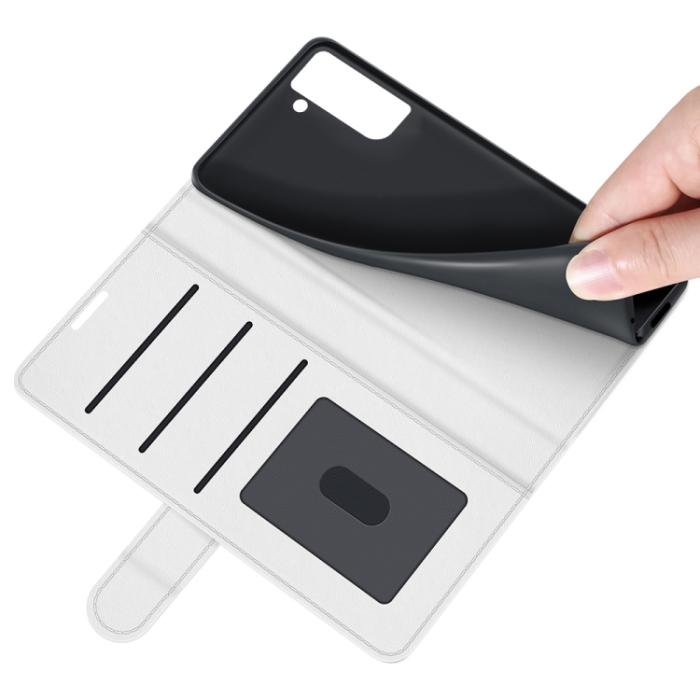Bild 6, Samsung Galaxy S21 FE Fodral Solid Läder Vit