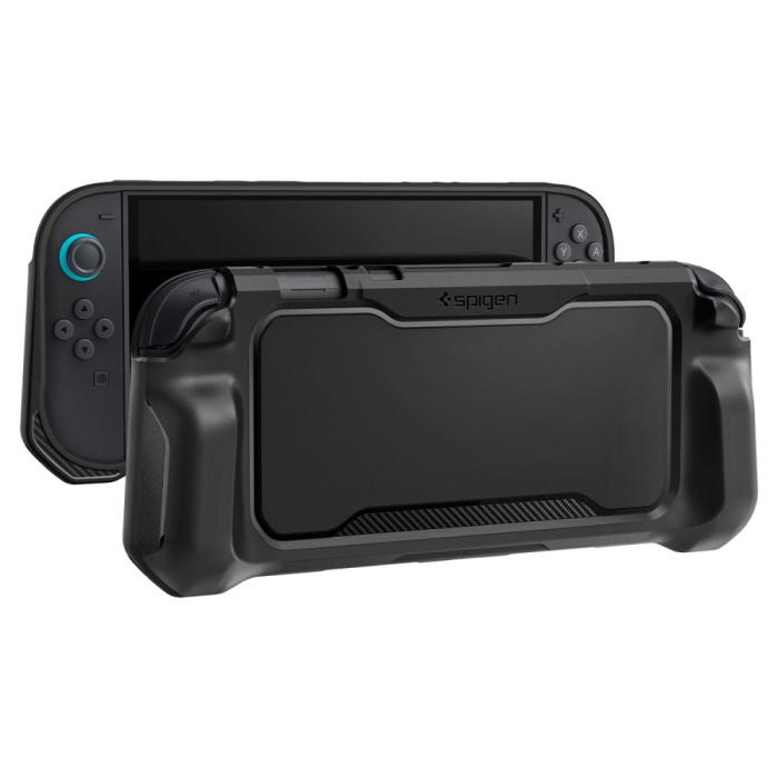 Bild 3, Spigen Nintendo Switch 2 Skal Rugged Armor Matt Svart