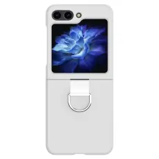 Galaxy Z Flip 6 / 7 FE Skal Skin Touch Ringhållare Vit