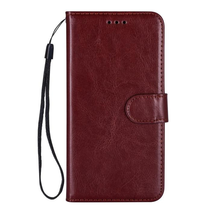 Bild 3, iPhone 13 Pro Max Fodral Crazy Horse Läder Brun
