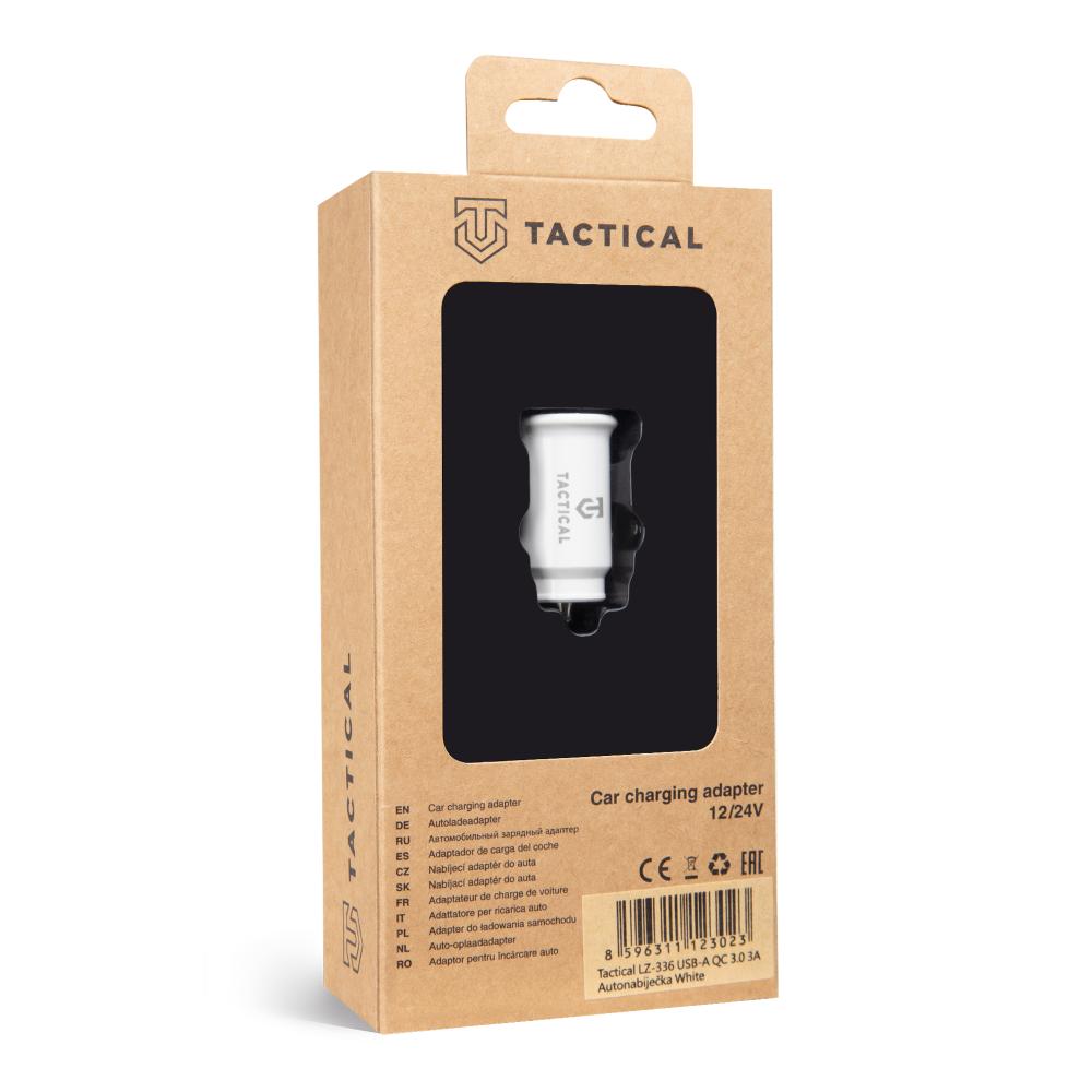 Tactical Snabbladdare Billaddare 3A USB-A Vit