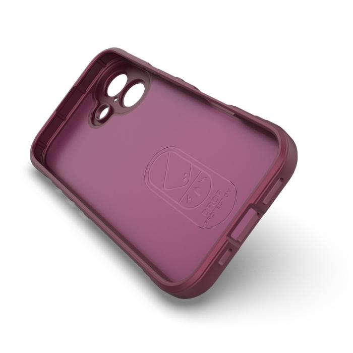 Bild 3, iPhone 16 Plus Skal Magic Shield Vinröd