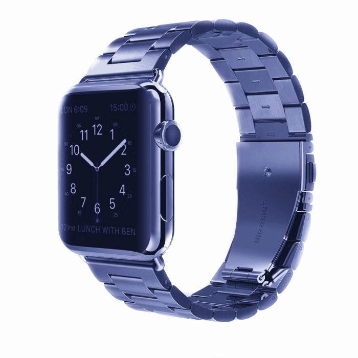Bild 2, Lyxigt Metallarmband Apple Watch 38/40/41 mm Blå