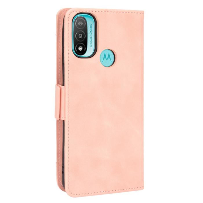 Bild 3, Motorola Moto E20 Fodral Med Avtagbart Kortfodral Ljus Rosa