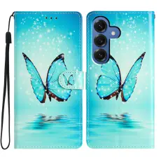 Samsung Galaxy S26 Fodral Med Tryck Bl&aring; Fj&auml;ril