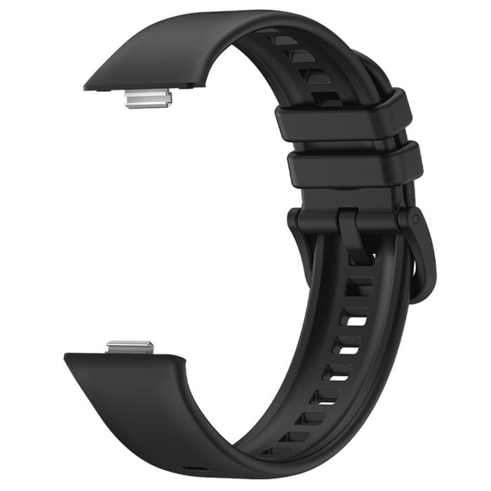 Bild 2, Huawei Watch Fit 3 Klockarmband Silikon Svart