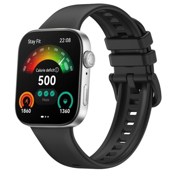 Bild 3, Huawei Watch Fit 3 Klockarmband Silikon Svart