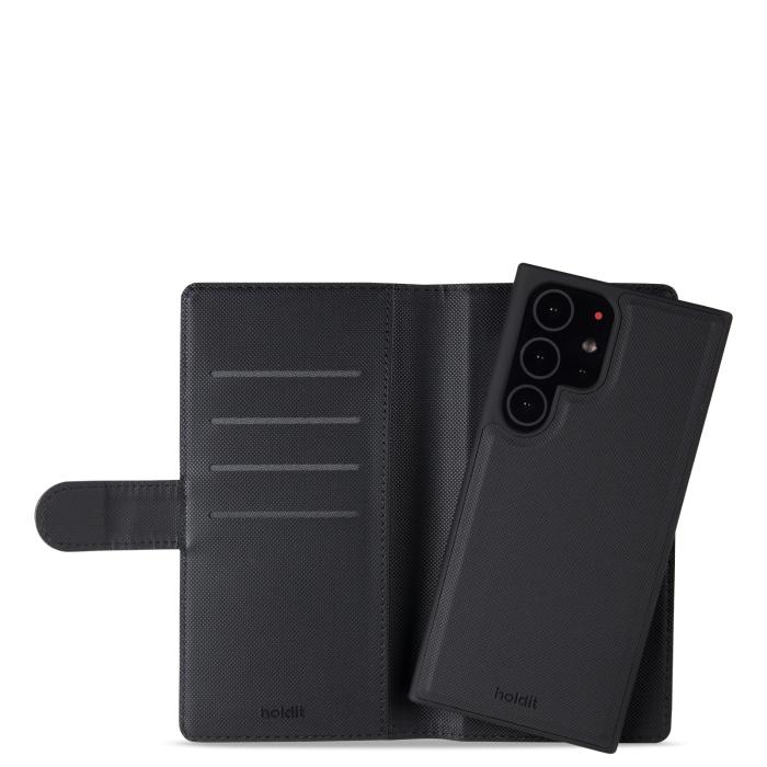 Bild 2, holdit Samsung Galaxy S23 Ultra 2in1 Magnet Fodral / Skal Svart