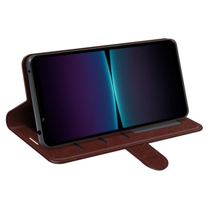 Bild 3, Sony Xperia 1 VI Fodral Crazy Horse Läder Brun