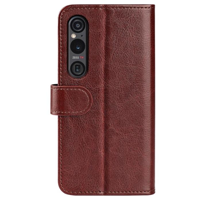 Bild 6, Sony Xperia 1 VI Fodral Crazy Horse Läder Brun