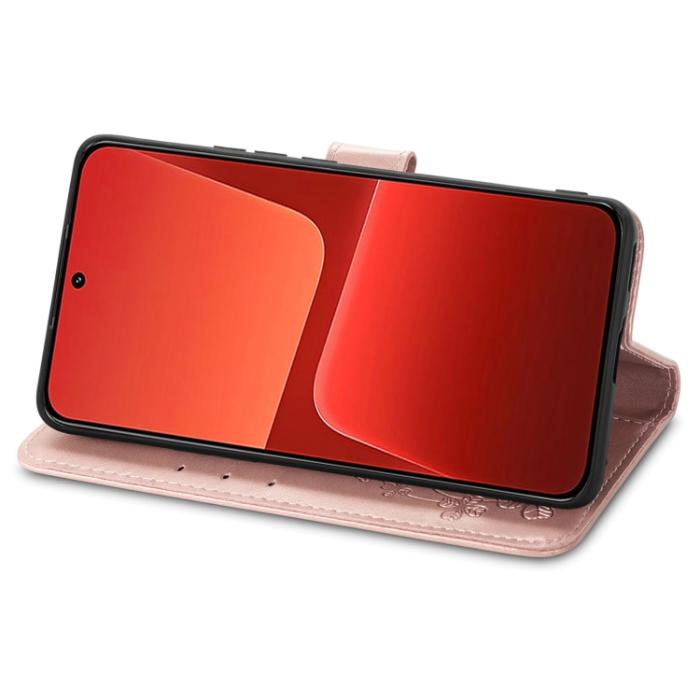 Bild 4, Xiaomi 13 5G Fodral Med Blommigt Tryck Roséguld