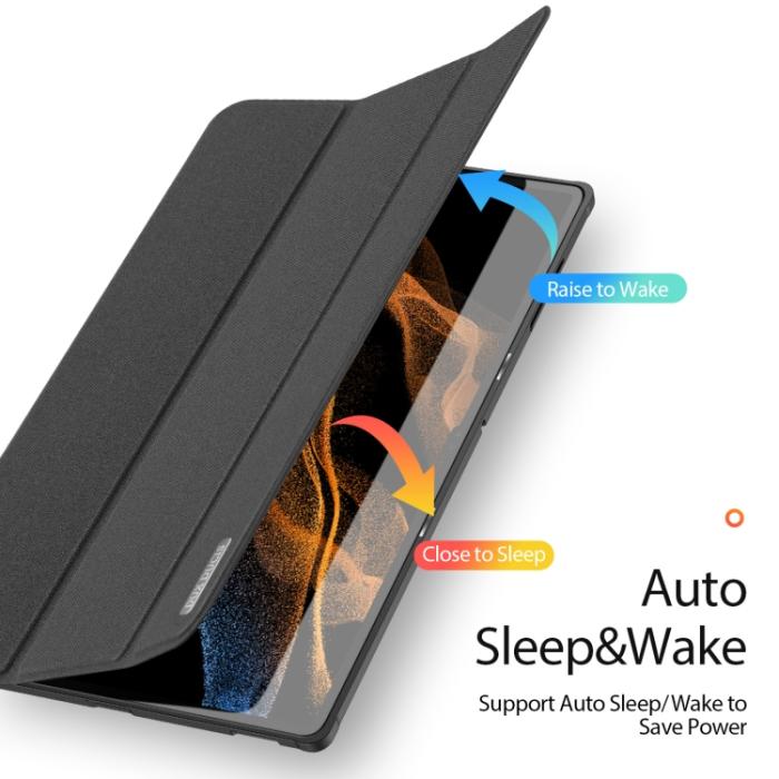 Bild 6, DUX DUCIS Galaxy Tab S8 Ultra Fodral DOMO Tri-Fold Svart