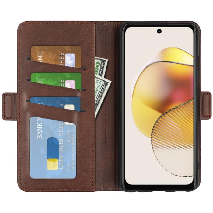 Bild 4, Motorola Moto G73 5G Fodral Magnetisk Stängning Brun
