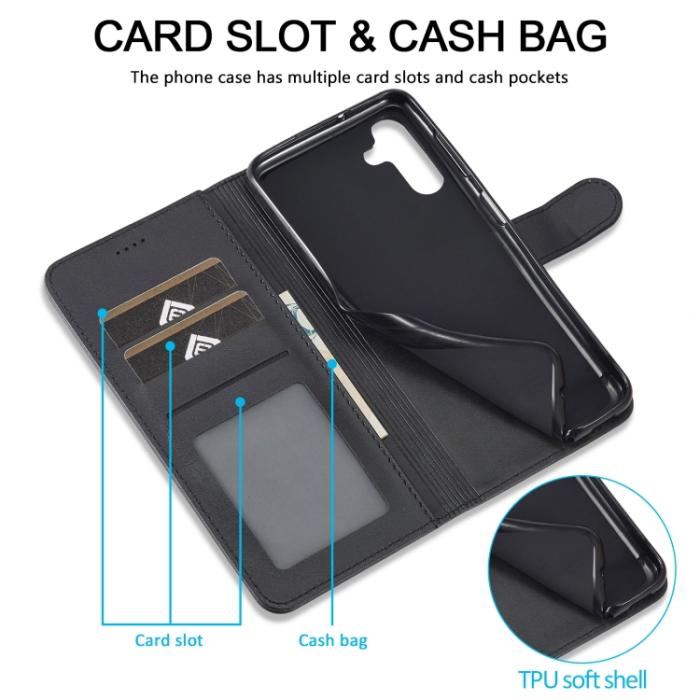 Bild 6, LC.IMEEKE Samsung Galaxy A24 5G Fodral Läder Svart