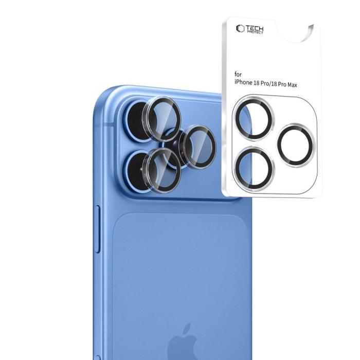Bild 2, Tech-Protect iPhone 18 Pro / 18 Pro Max Linsskydd