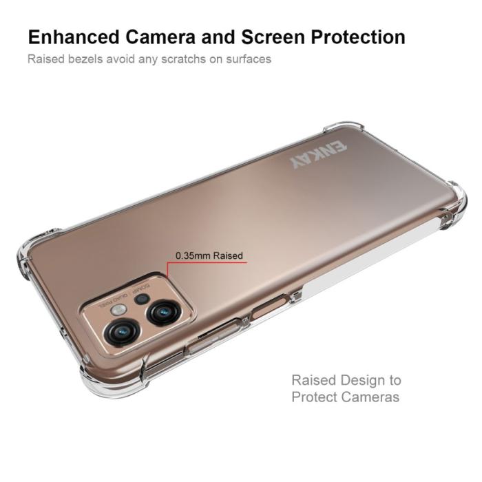 Bild 3, ENKAY Motorola Moto G32 Skal Shockproof Transparent