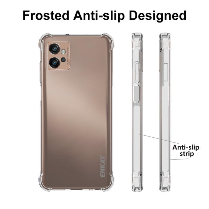 Bild 4, ENKAY Motorola Moto G32 Skal Shockproof Transparent
