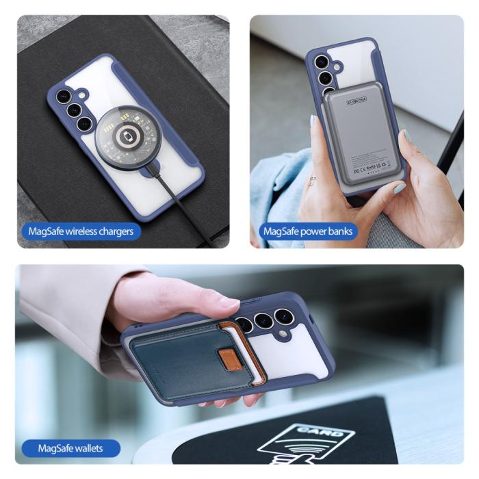 Bild 4, DUX DUCIS Galaxy S25 Fodral MagSafe Kickstand Skin X Pro Blå