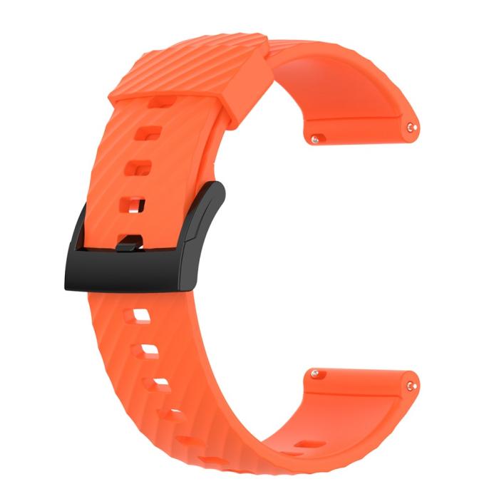 Bild 1, Silikon Armband För Suunto (24mm) Orange