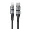 Baseus BMX MFi 1.2m 18W USB-C - Lightning Kabel - Grå