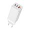 Baseus GaN 65W 3-port PPS Snabbladdare PD - Vit