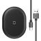 Baseus Cobble 15W Qi Laddare + 1m USB-C Kabel - Svart