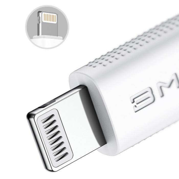 Bild 4, Baseus BMX MFi 1.2m 18W USB-C - Lightning Kabel - Vit