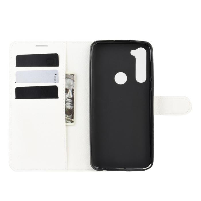 Bild 4, Motorola Moto G Pro - Litchi Plånboksfodral - Vit