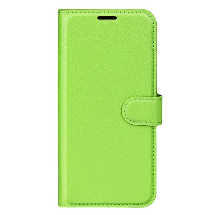 Bild 5, Samsung Galaxy A14 4G/5G Fodral Litchi Läder Grön