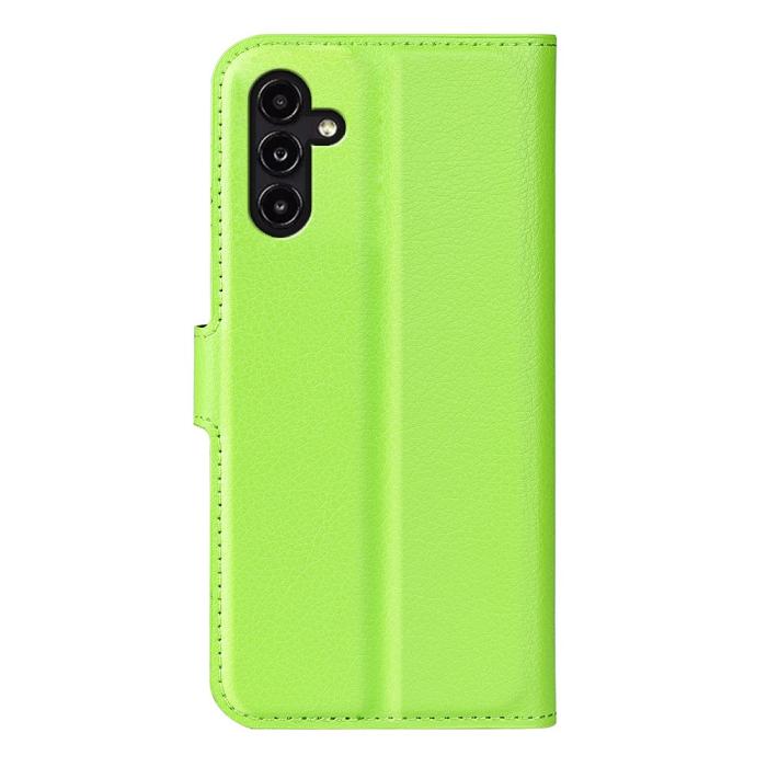 Bild 6, Samsung Galaxy A14 4G/5G Fodral Litchi Läder Grön