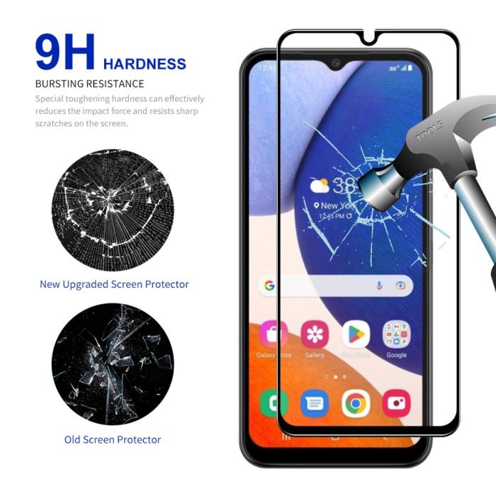 Bild 3, ENKAY Galaxy A14 4G/5G 2-PACK Skärmskydd Heltäckande Härdat Glas