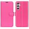 Samsung Galaxy A35 5G Fodral Läder Litchi Rosa