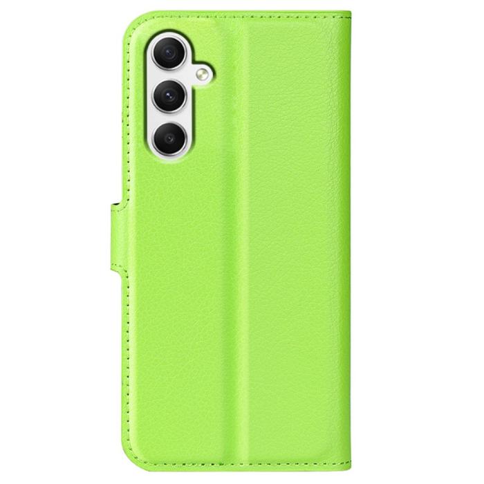 Bild 6, Samsung Galaxy A35 5G Fodral Läder Litchi Grön
