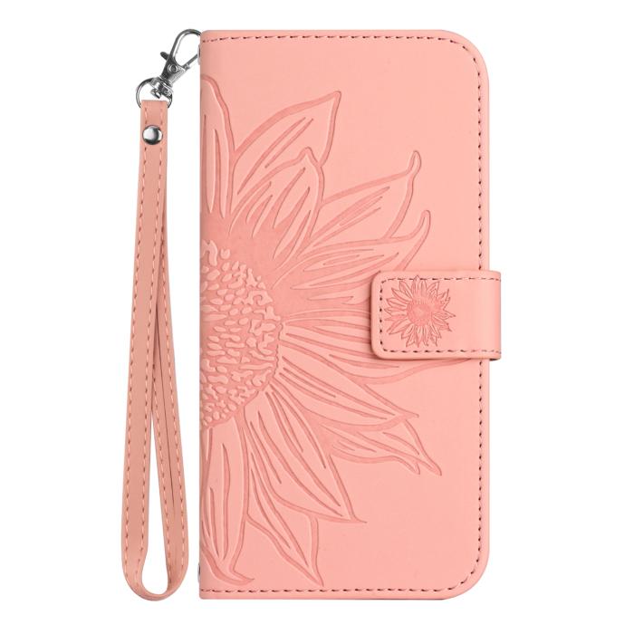 Bild 2, Samsung Galaxy A57 5G Fodral Solros Tryck Rosa