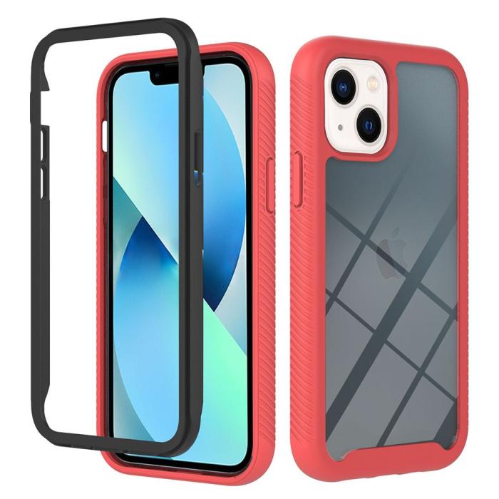 Bild 1, iPhone 15 Skal 360 Hybrid Shockproof Röd